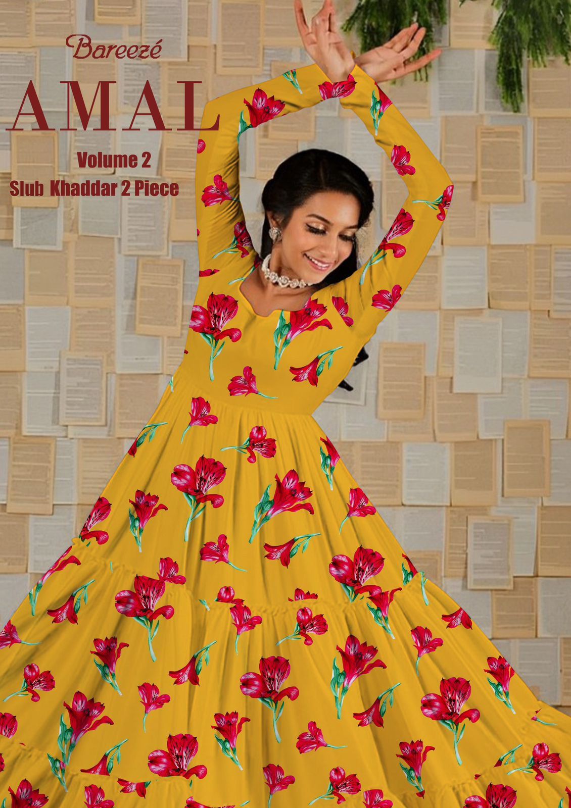 Bareeze Slub Khaddar Print 2PC Vol-2 D-13