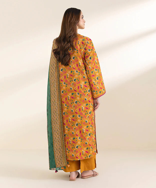 Sapphire Linen Print 3PC Ayda